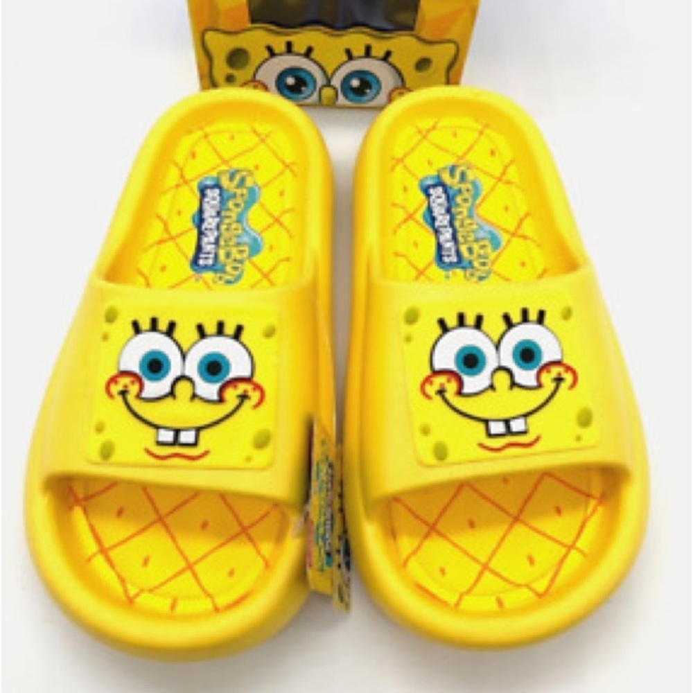 SpongeBob Nickelodeon Slide Sandals - NEW in Box - Size‎ 12